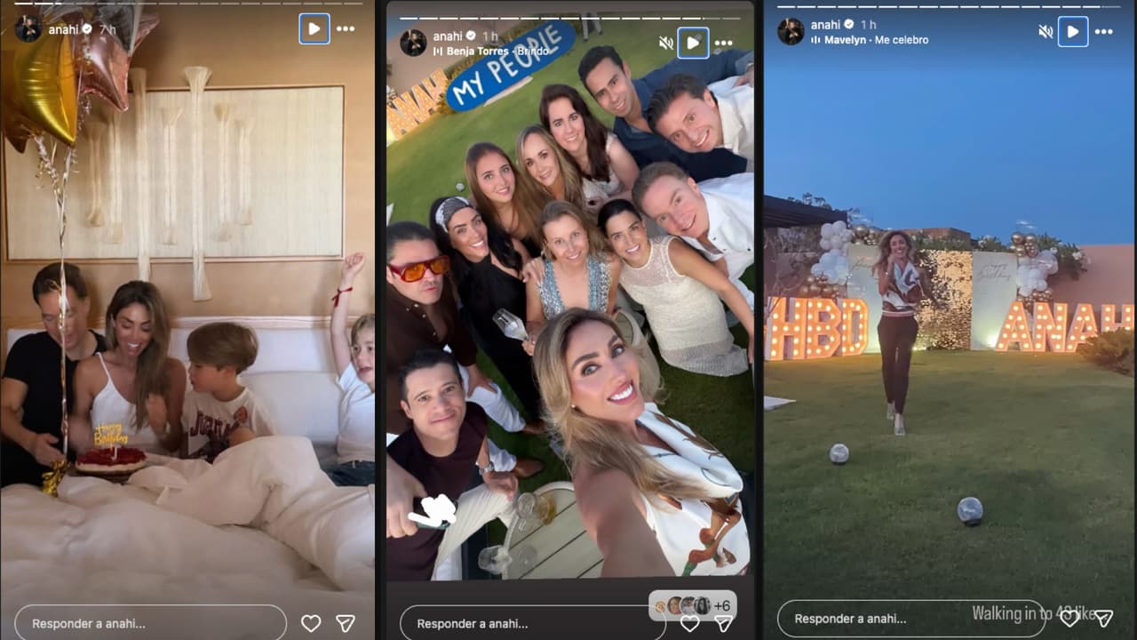 Anahí celebró su cumpleaños en compañía de su familia