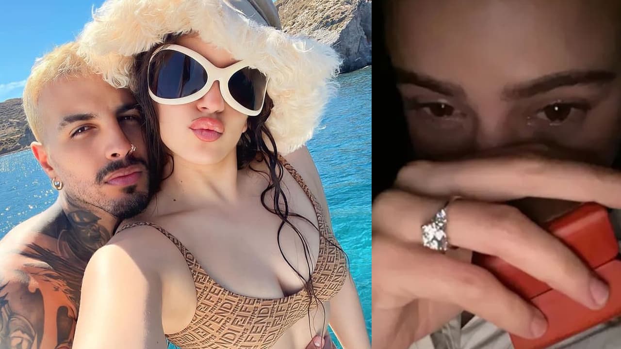 Fans regañan a Rosalía por seguir usando el anillo de compromiso de Rauw Alejandro: "¿como para qué?"