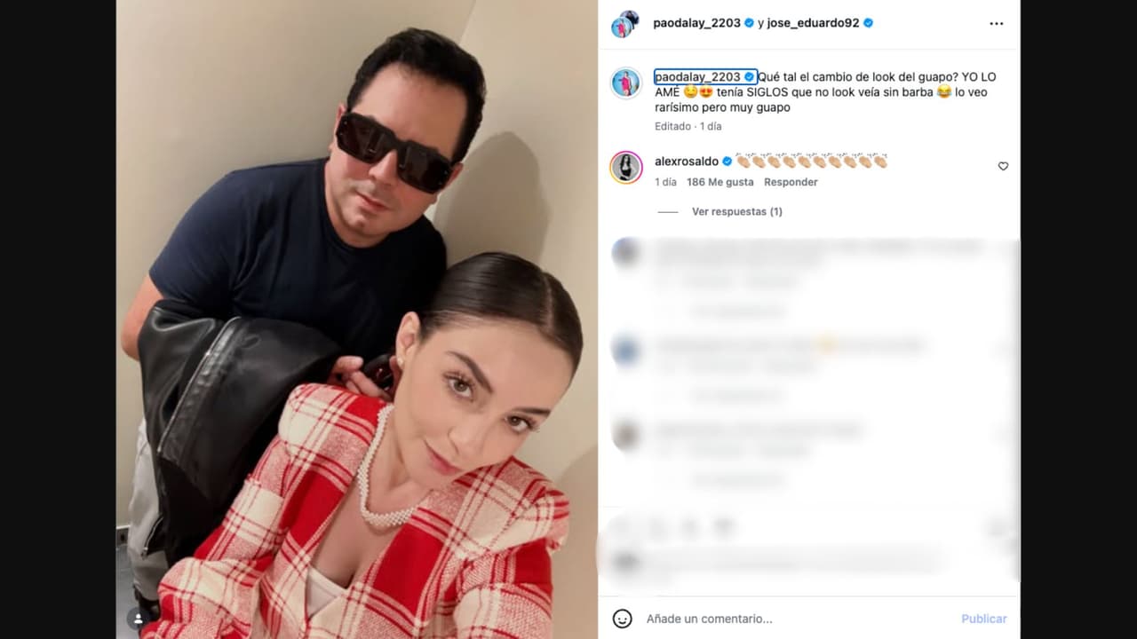 Paola Dalay presume el nuevo look de José Eduardo Derbez