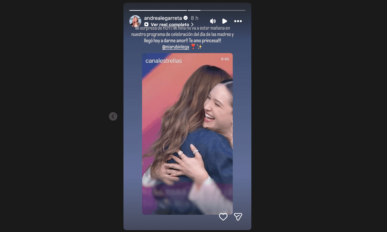 Andrea Legarreta llora en vivo por sorpresa de su hija: conmueve al enviarle emotivo mensaje: “Mi hija no va a estar”