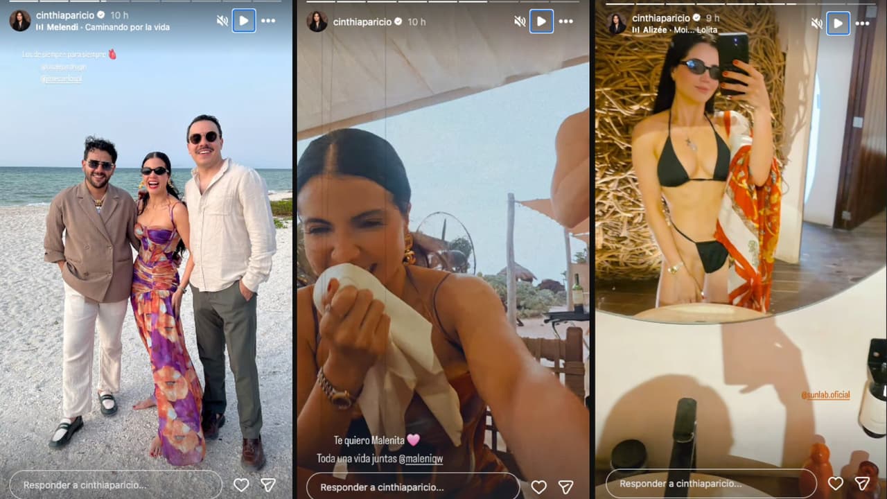 Cinthia Aparicio comparte detalles de su viaje a la playa para asistir a una boda