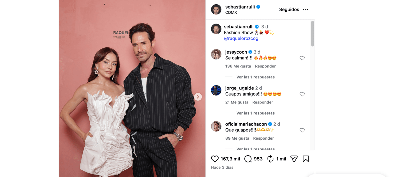 Sebastián Rulli se ve irreconocible tras cambio de look y así luce junto a Angelique Boyer (FOTOS)