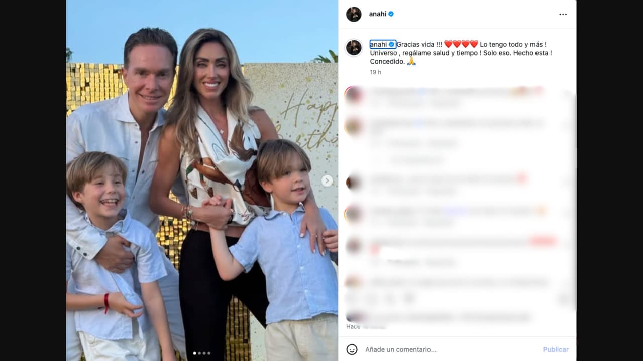 Anahí celebra su cumpleaños rodeada de su familia