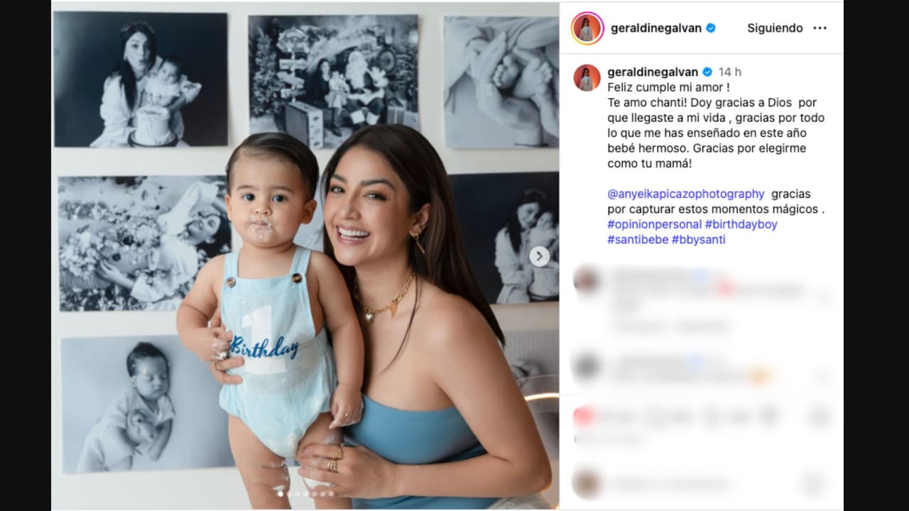 Geraldine Galván dedica tierno mensaje de cumpleaños a su hijo